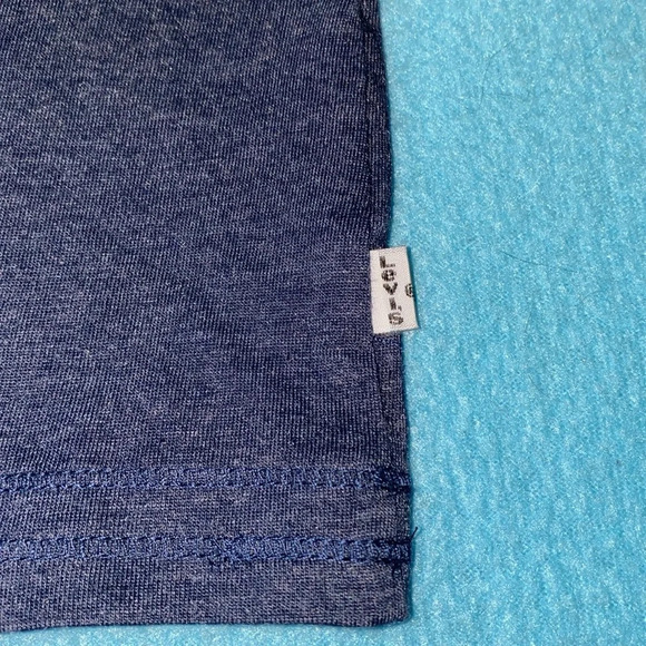 LEVI’S LEVI STRAUSS & CO henley style long sleeve crewneck dark blue NEW SZ M - Picture 5 of 10